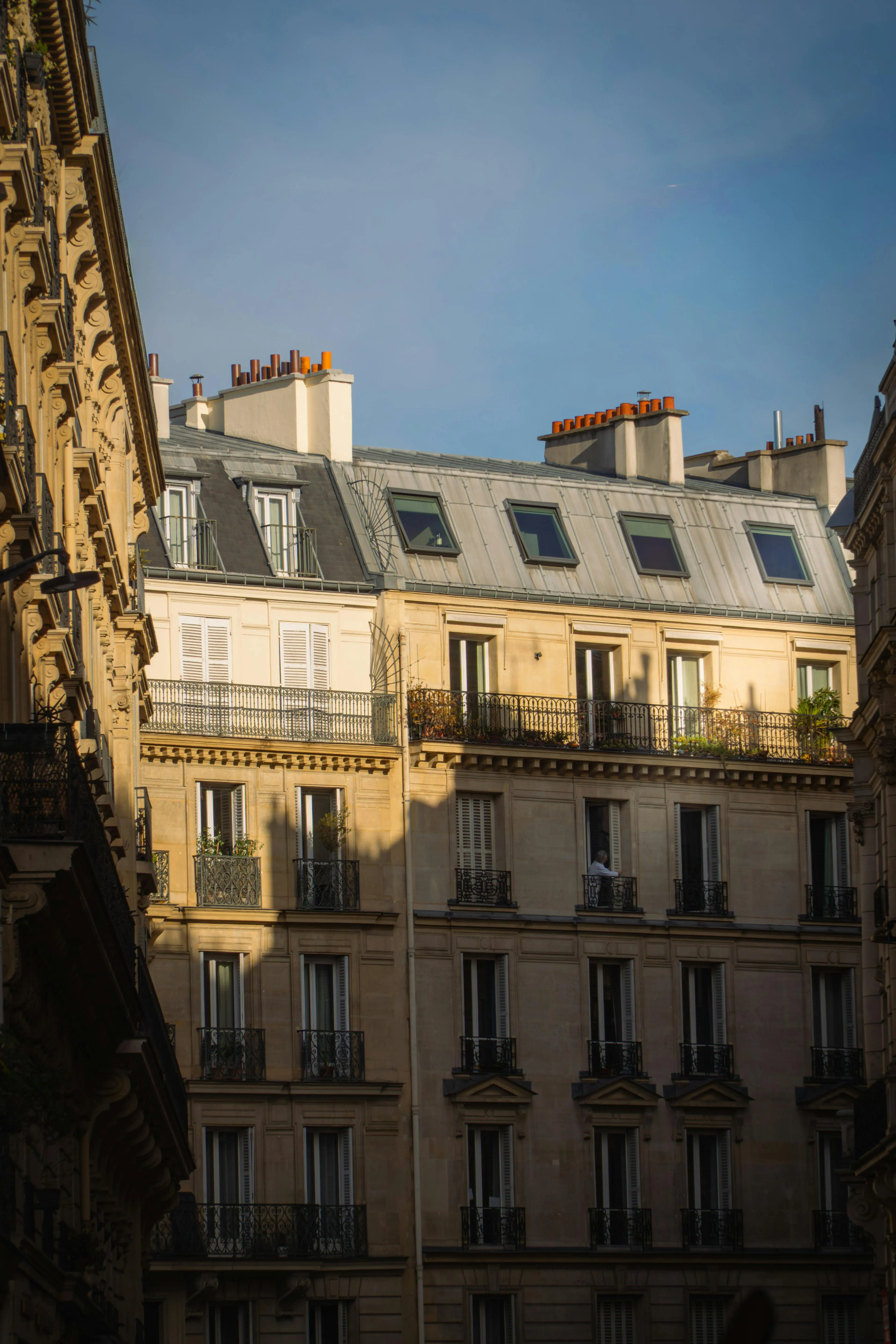 Sunlit Paris Facades